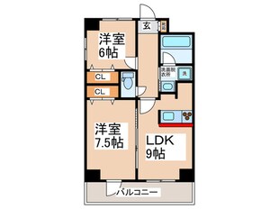 ＢＧＣ難波タワ－の物件間取画像